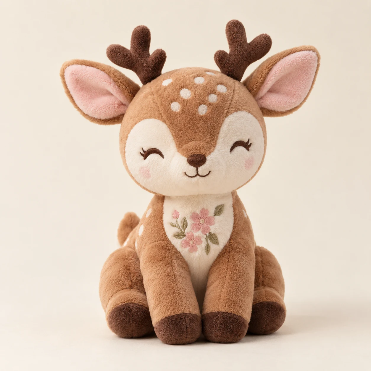 Petal Dream Deer in Light brown & pink